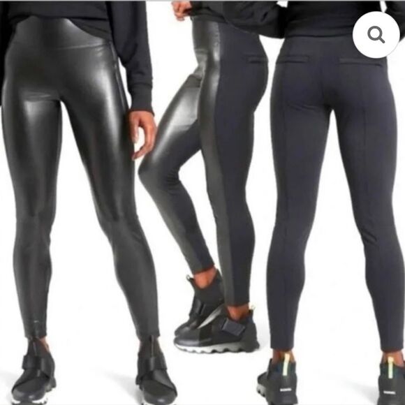 NWOT Athleta Delancey Shine Black Tight Size Medium Petite - Picture 12 of 13